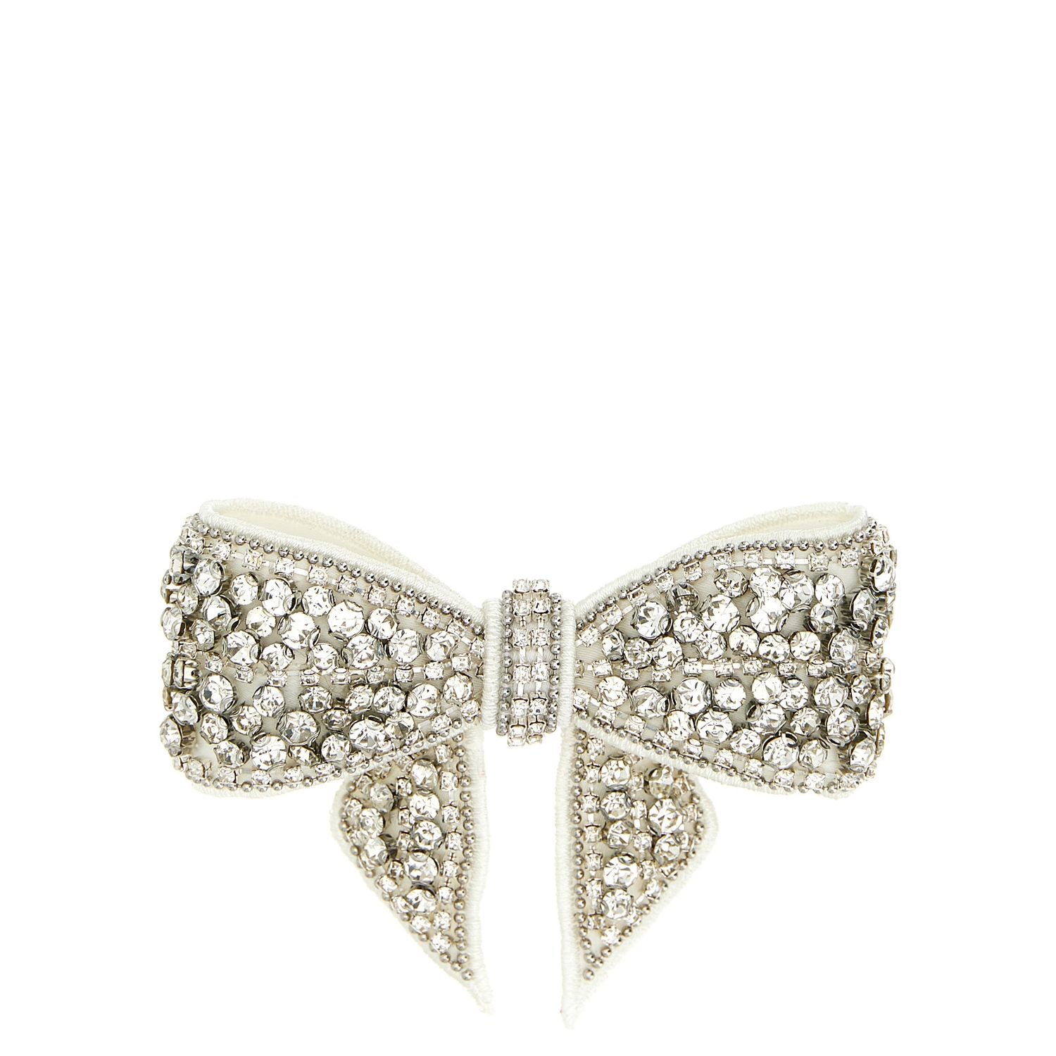 Self-Portrait White Polyester Hair Clip