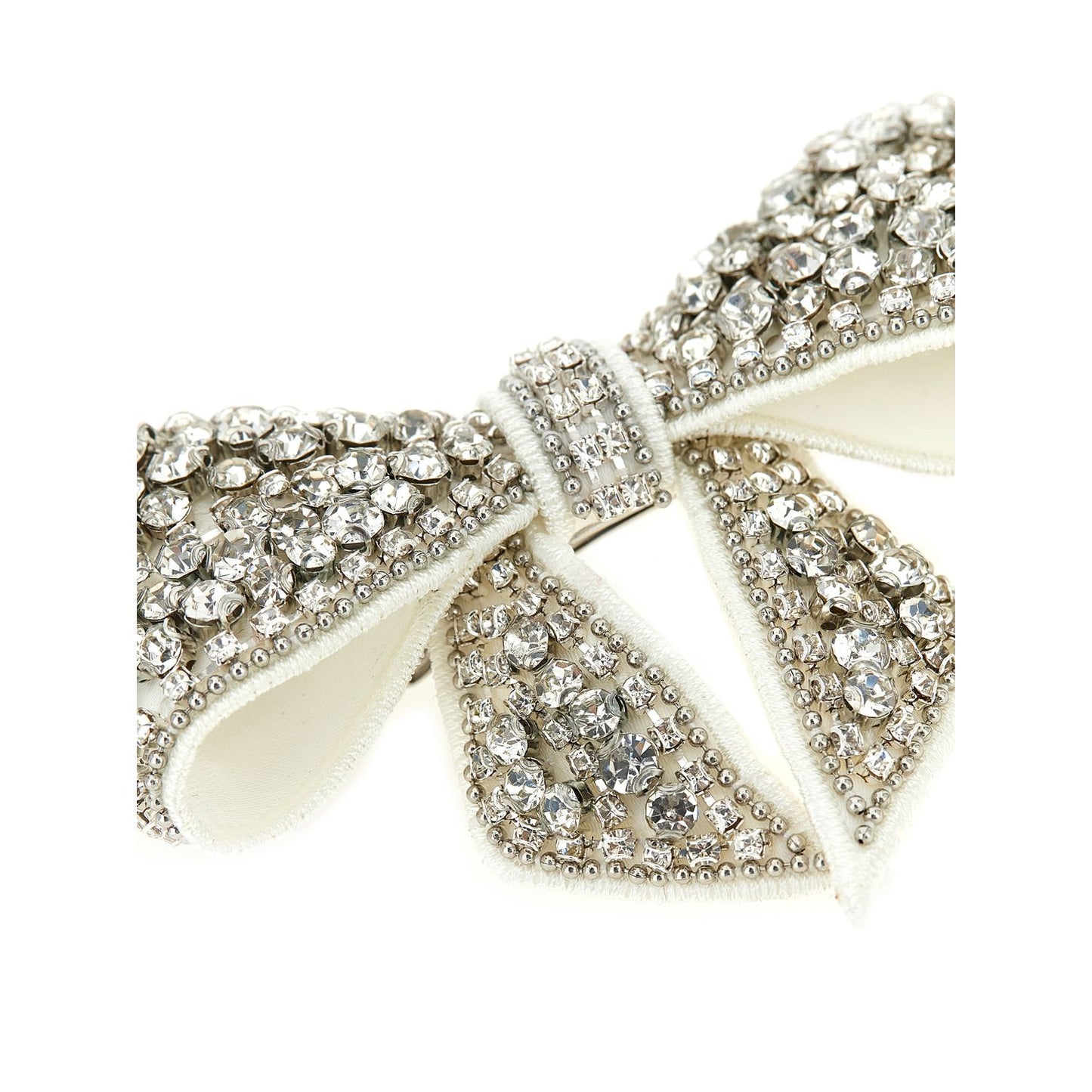 Self-Portrait White Polyester Hair Clip