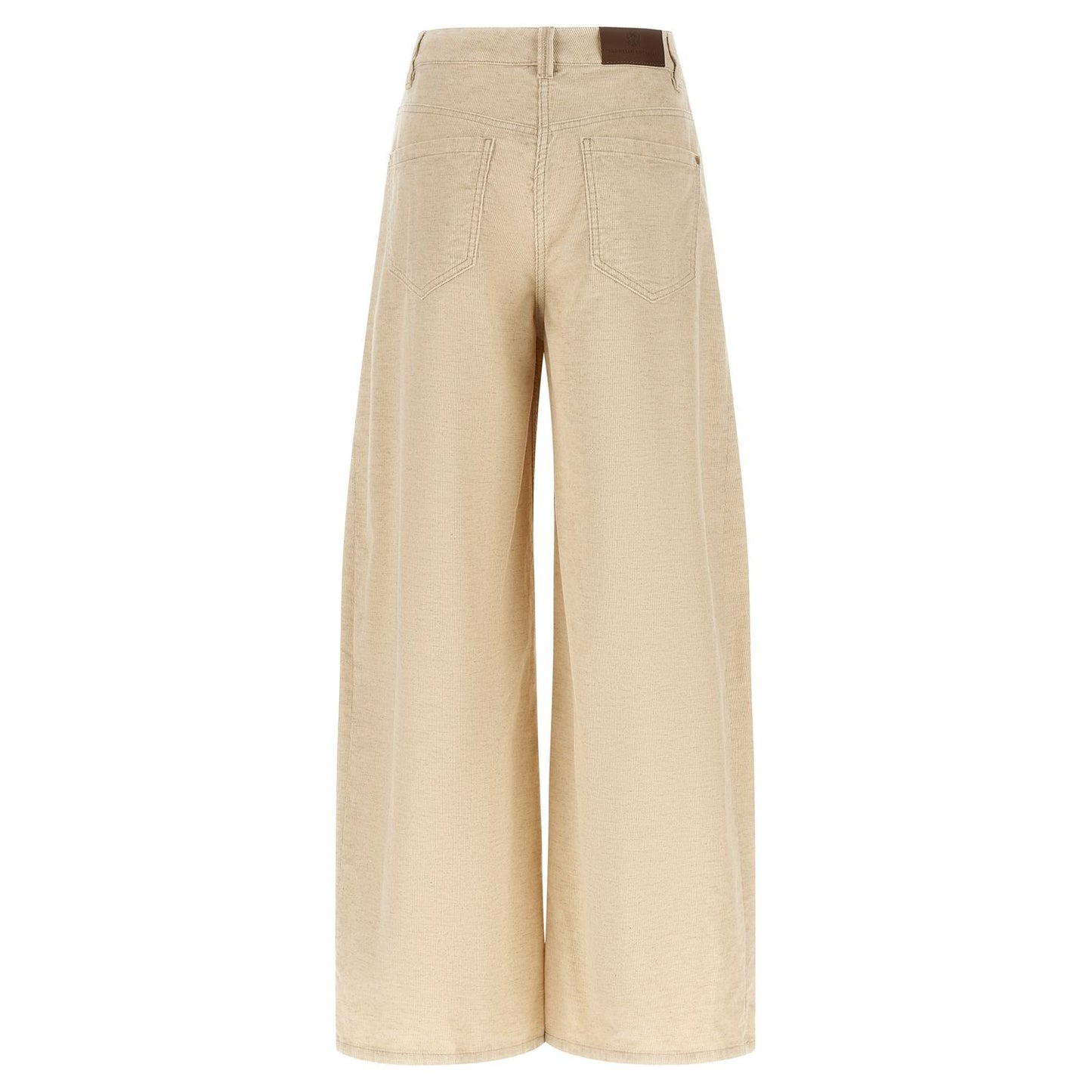 Brunello Cucinelli Beige Cotton Casual Pants
