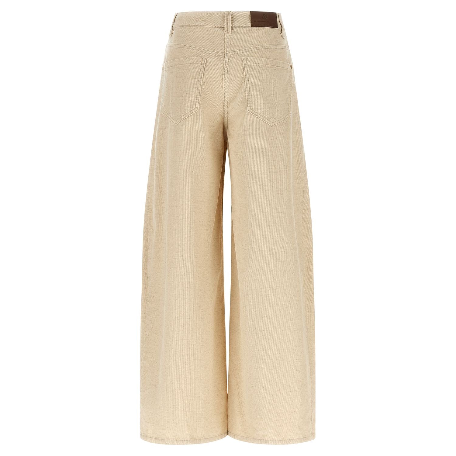 Brunello Cucinelli Beige Cotton Casual Pants