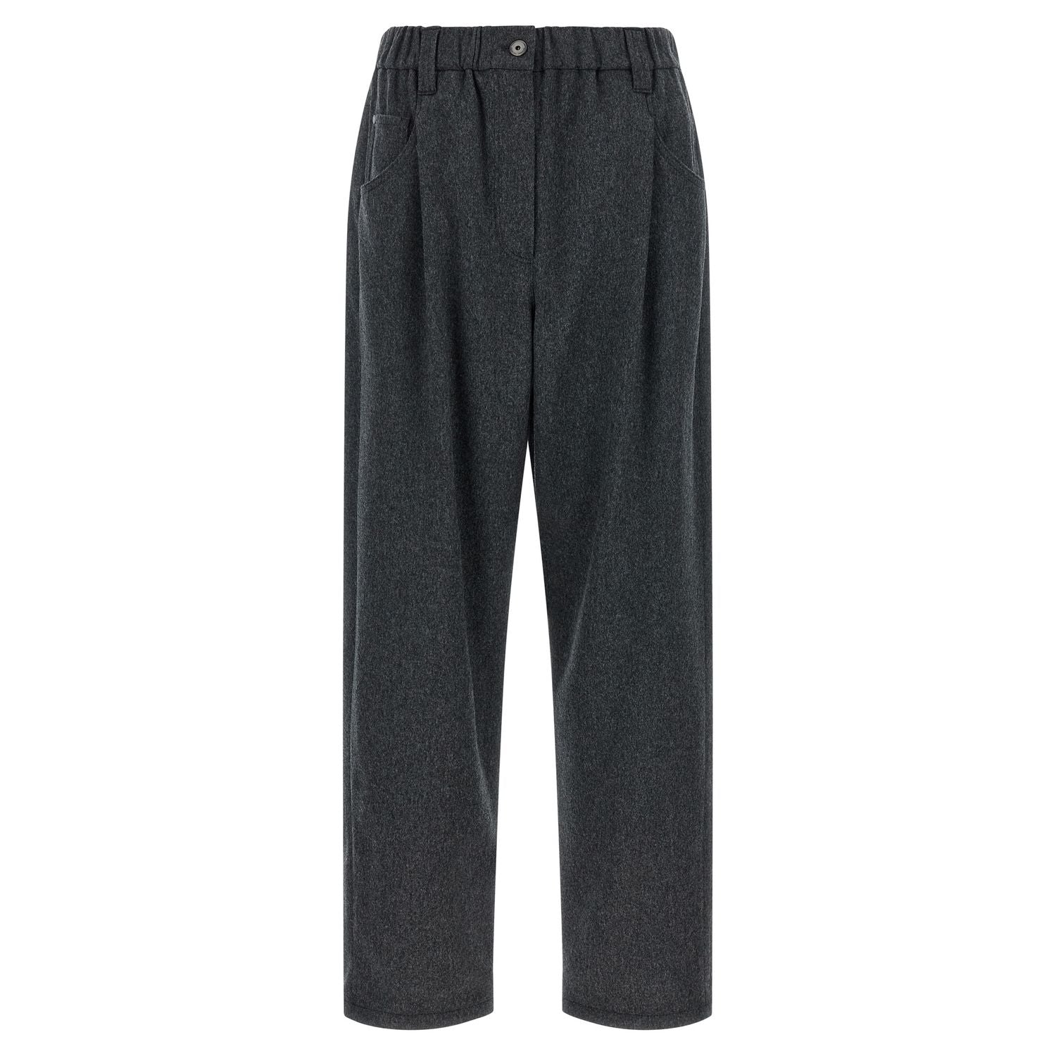 Brunello Cucinelli Gray Wool Pants
