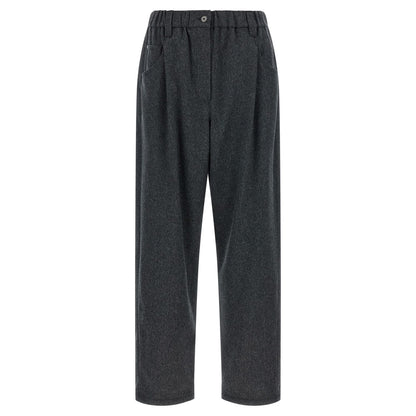 Brunello Cucinelli Gray Wool Pants