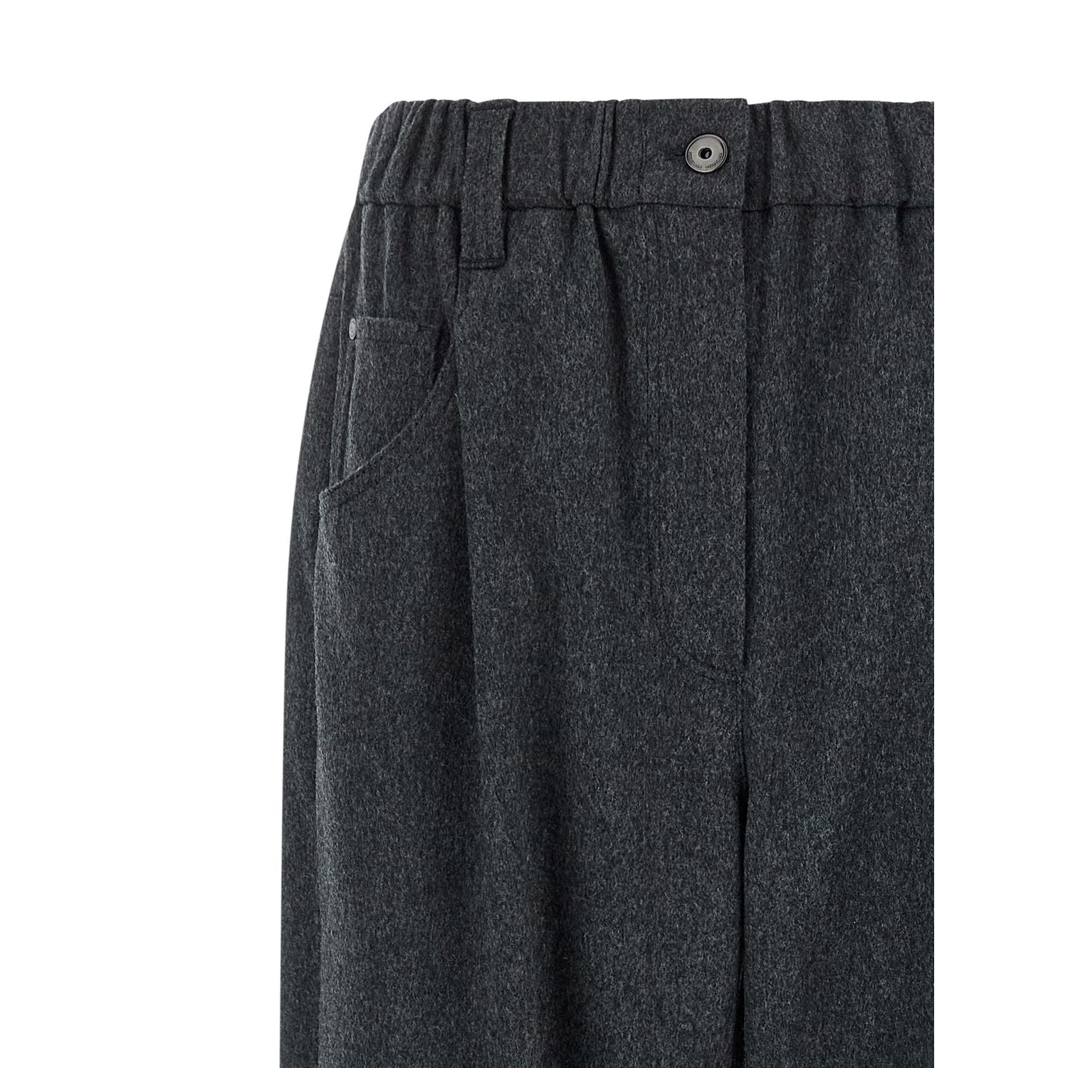 Brunello Cucinelli Gray Wool Pants