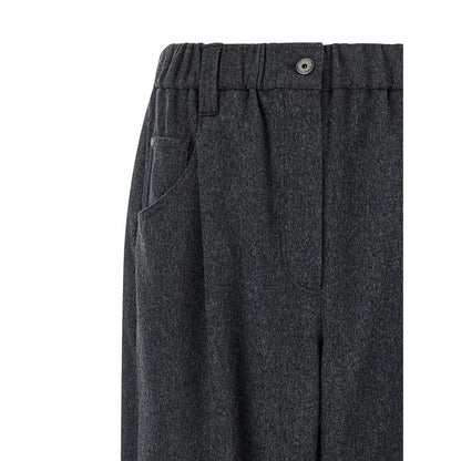Brunello Cucinelli Gray Wool Pants