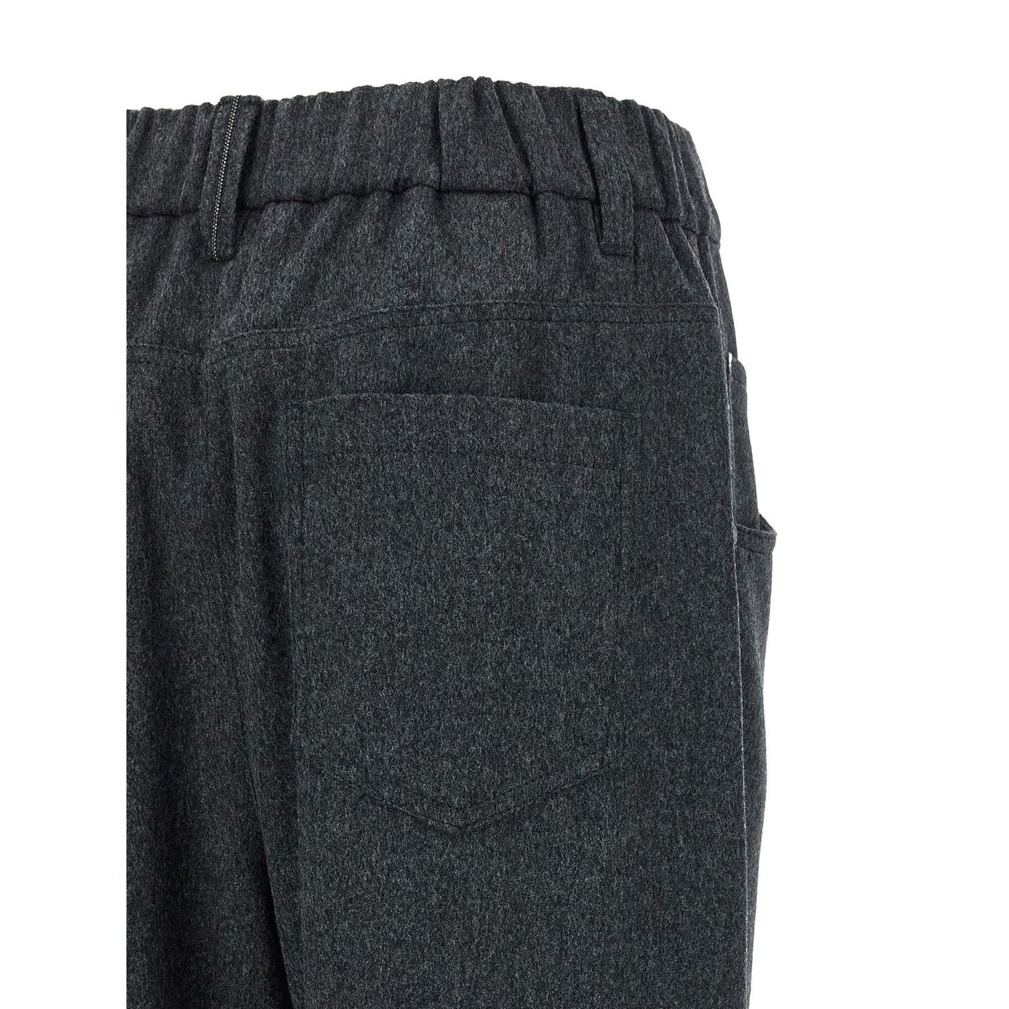 Brunello Cucinelli Gray Wool Pants