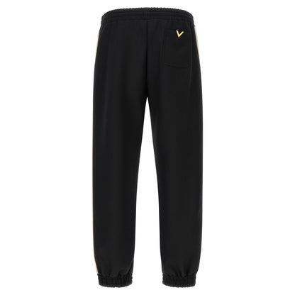 Valentino Garavani Black Polyester Athletic Pants