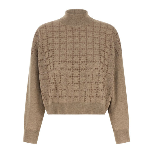 Brunello Cucinelli Beige Cashmere Cardigan