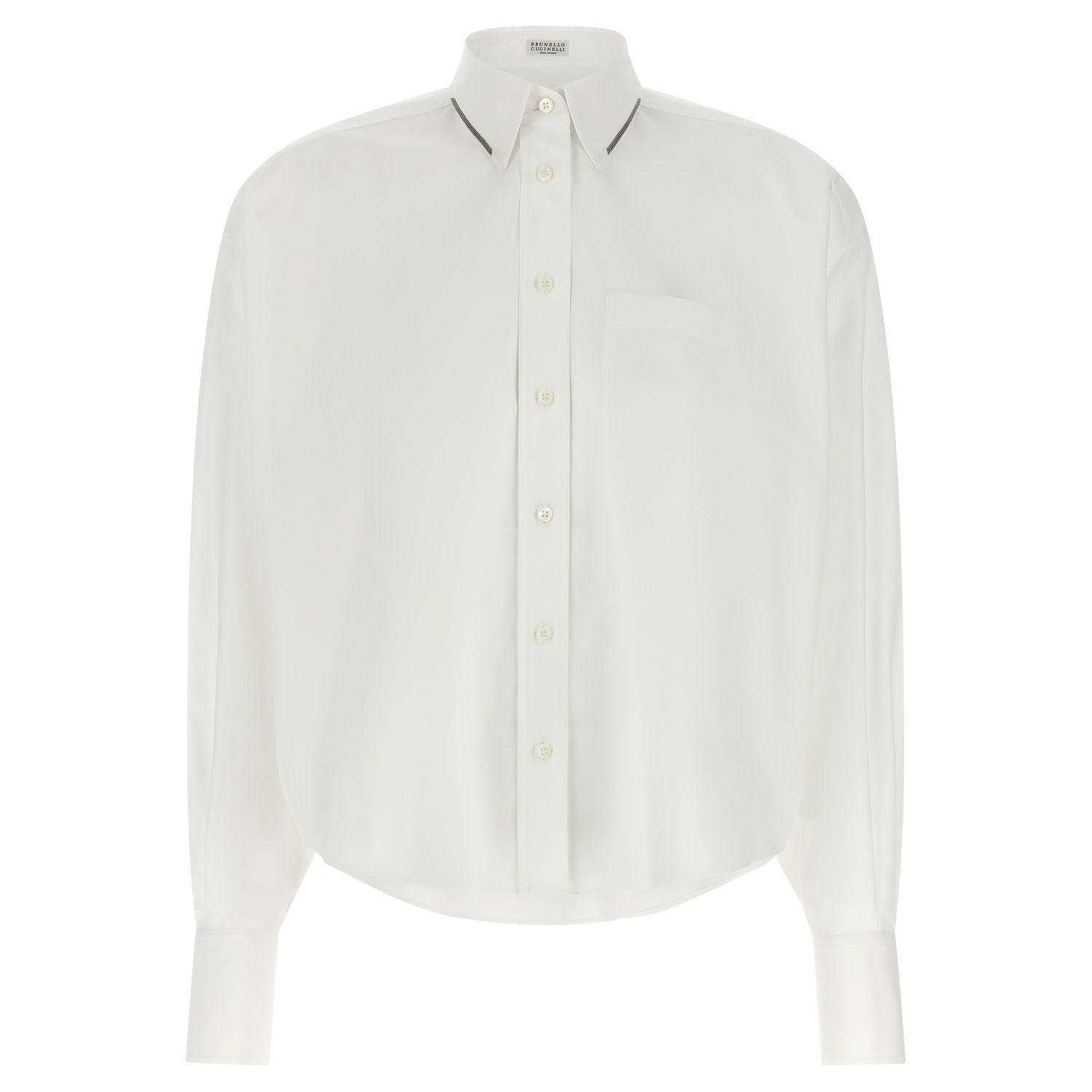 Brunello Cucinelli White Cotton Blouse