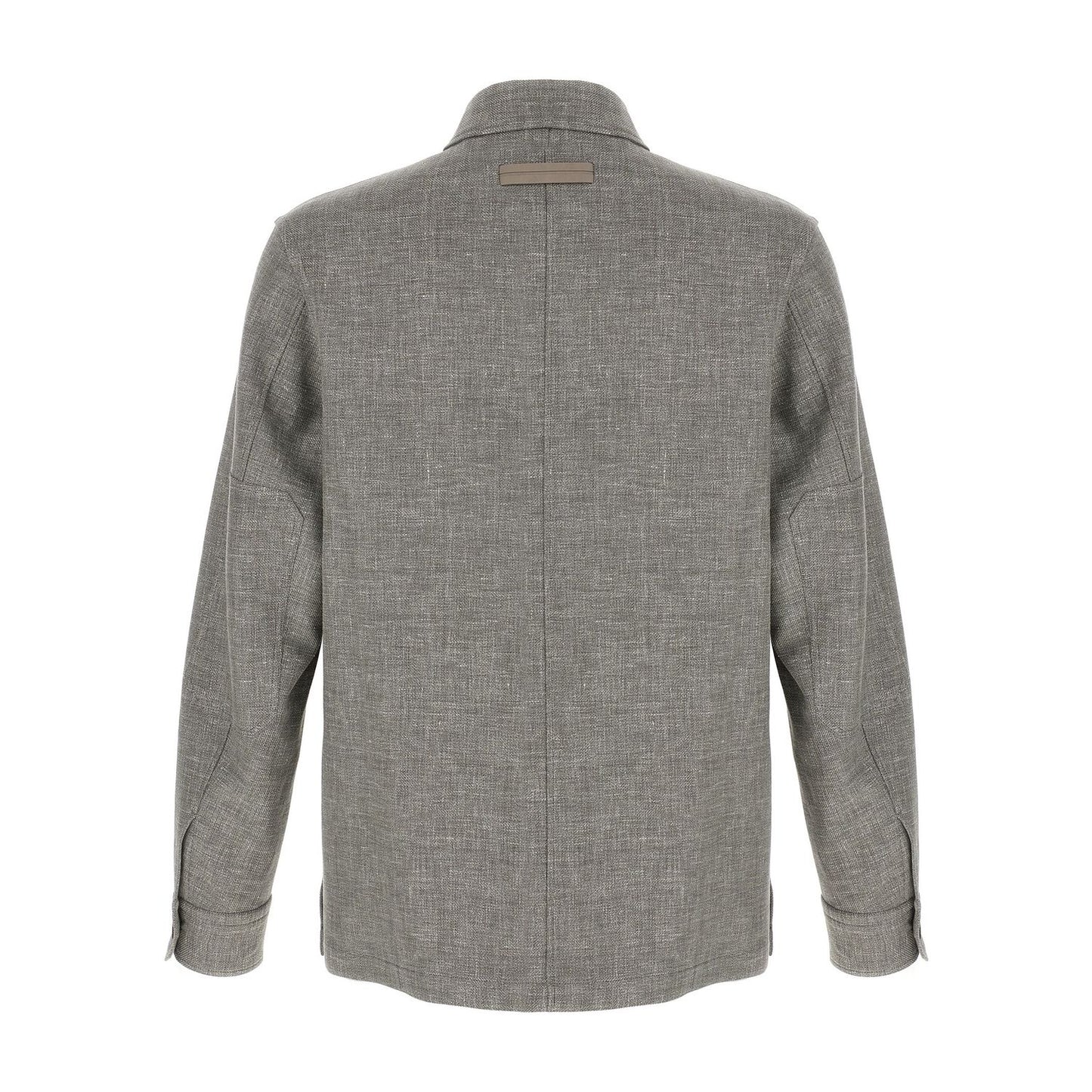 ZEGNA Beige Linen Blouse