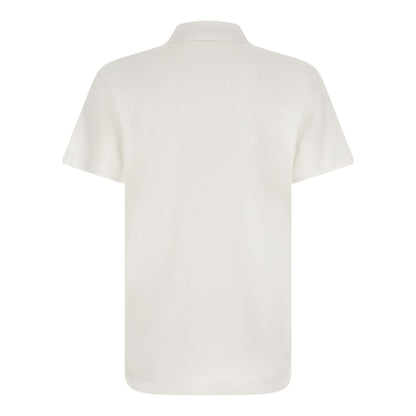 Versace White Cotton Polo Shirt
