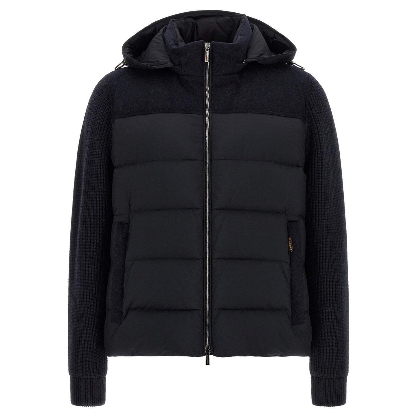 MooRER Blue Wool Full-Length Jacket