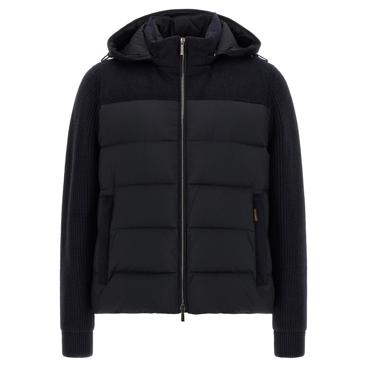 MooRER Blue Wool Full-Length Jacket