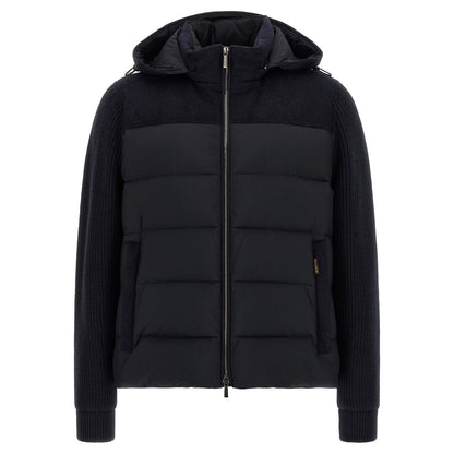 MooRER Blue Wool Full-Length Jacket