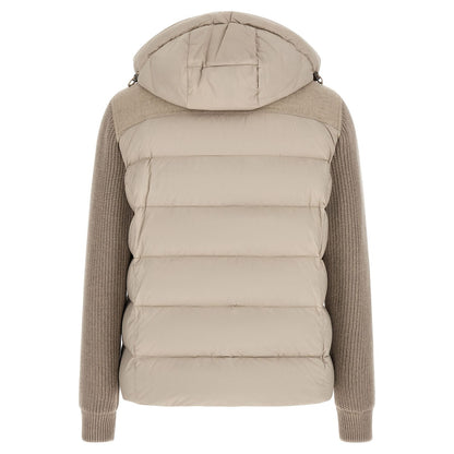 MooRER Beige Wool Full-Length Jacket