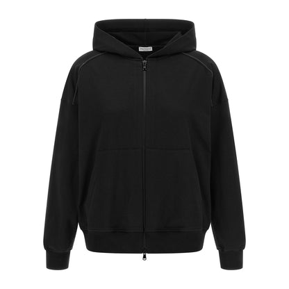 Brunello Cucinelli Black Cotton Sweatshirt