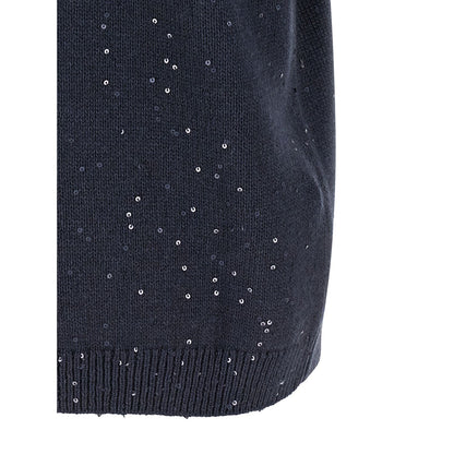 Brunello Cucinelli Blue Cashmere Cardigan