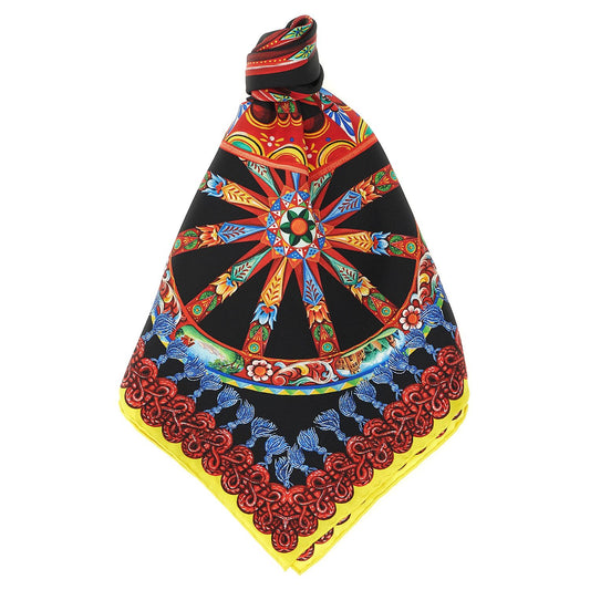 Dolce & Gabbana Multicolor Silk Scarf