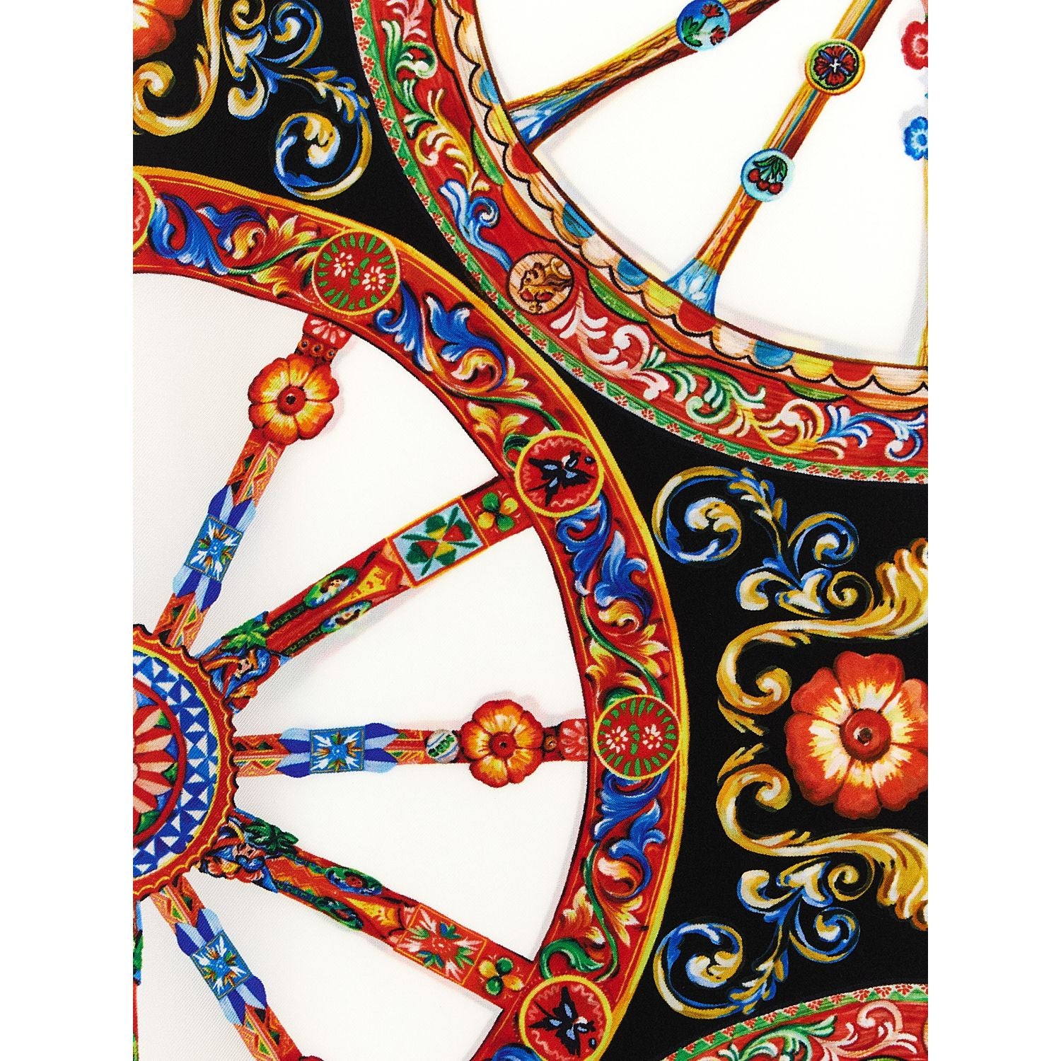 Dolce & Gabbana Multicolor Silk Scarf