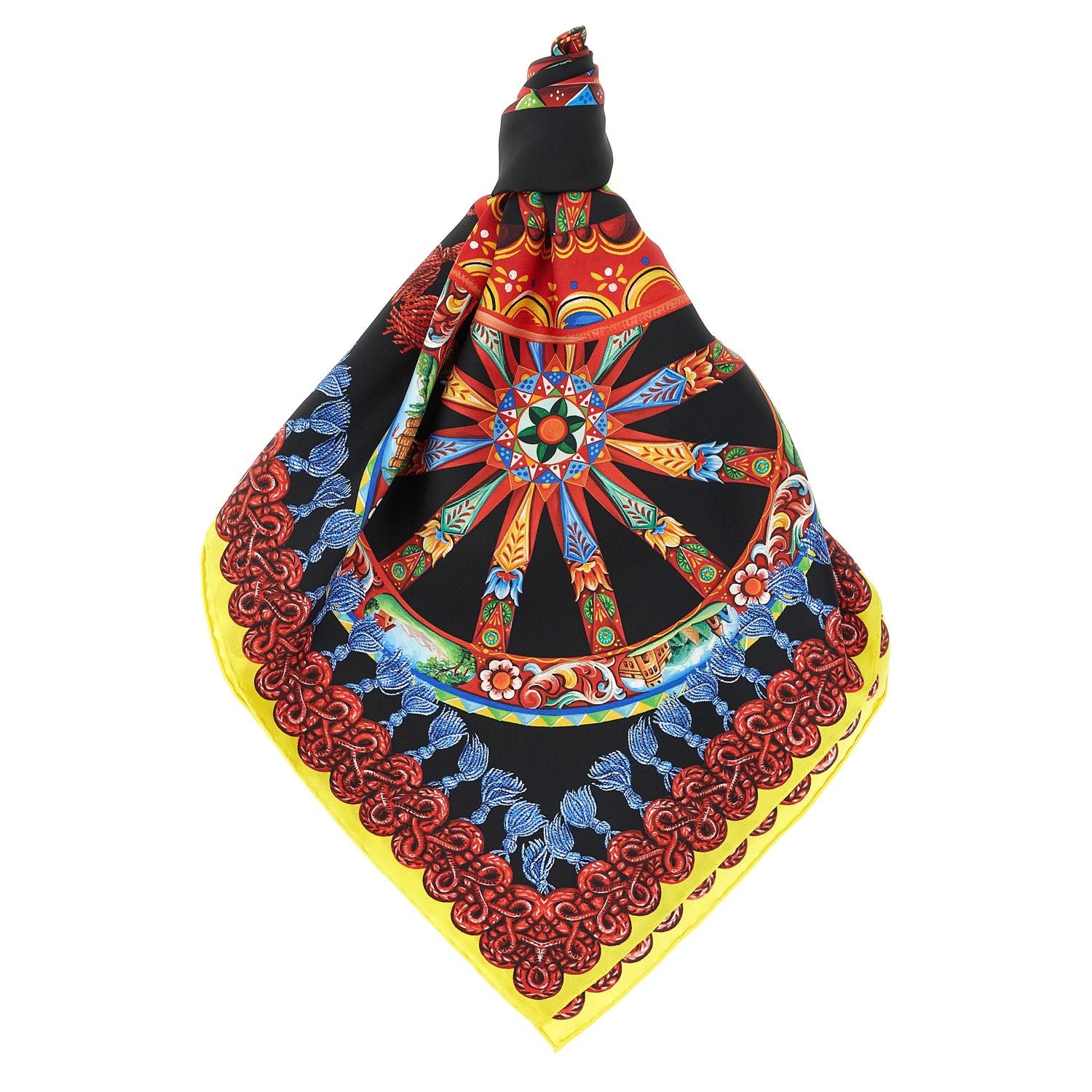 Dolce & Gabbana Multicolor Silk Scarf