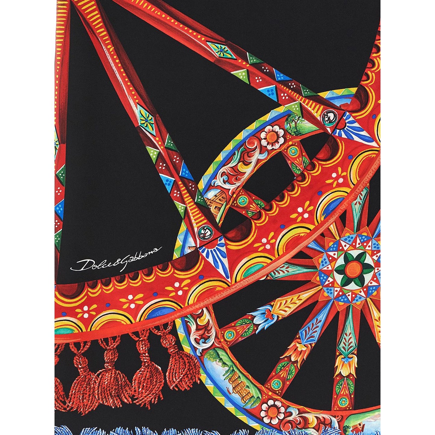 Dolce & Gabbana Multicolor Silk Scarf