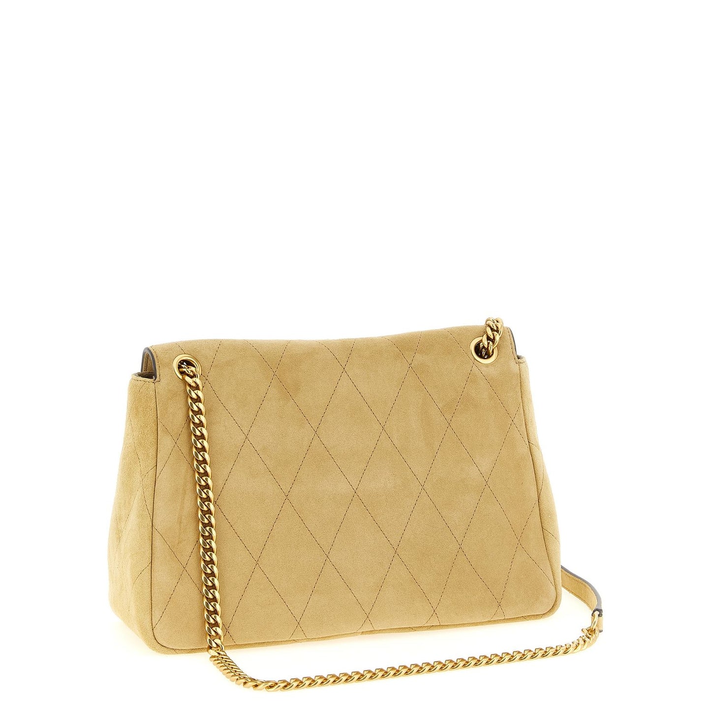Tory Burch Beige Calfskin Shoulder Bag