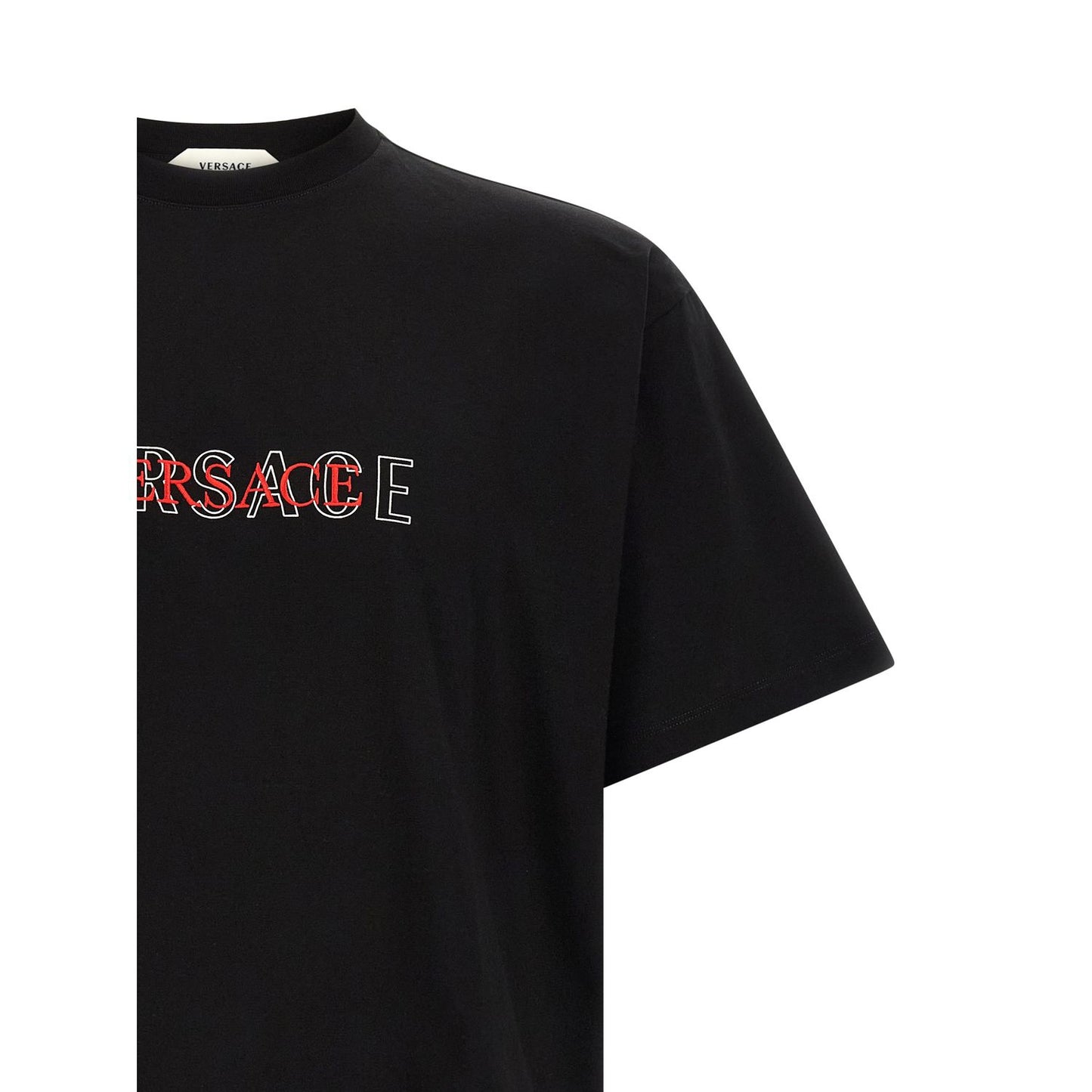 Versace Black Cotton T-Shirt