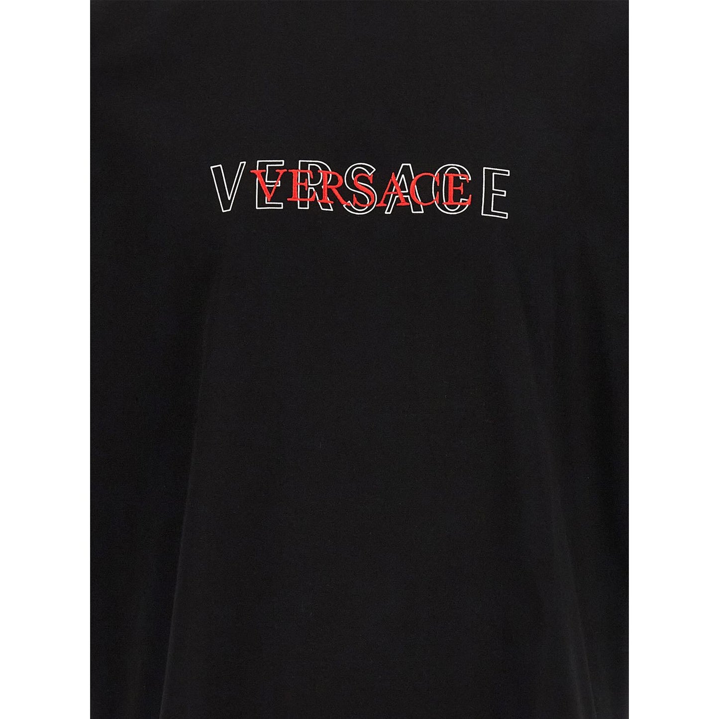 Versace Black Cotton T-Shirt