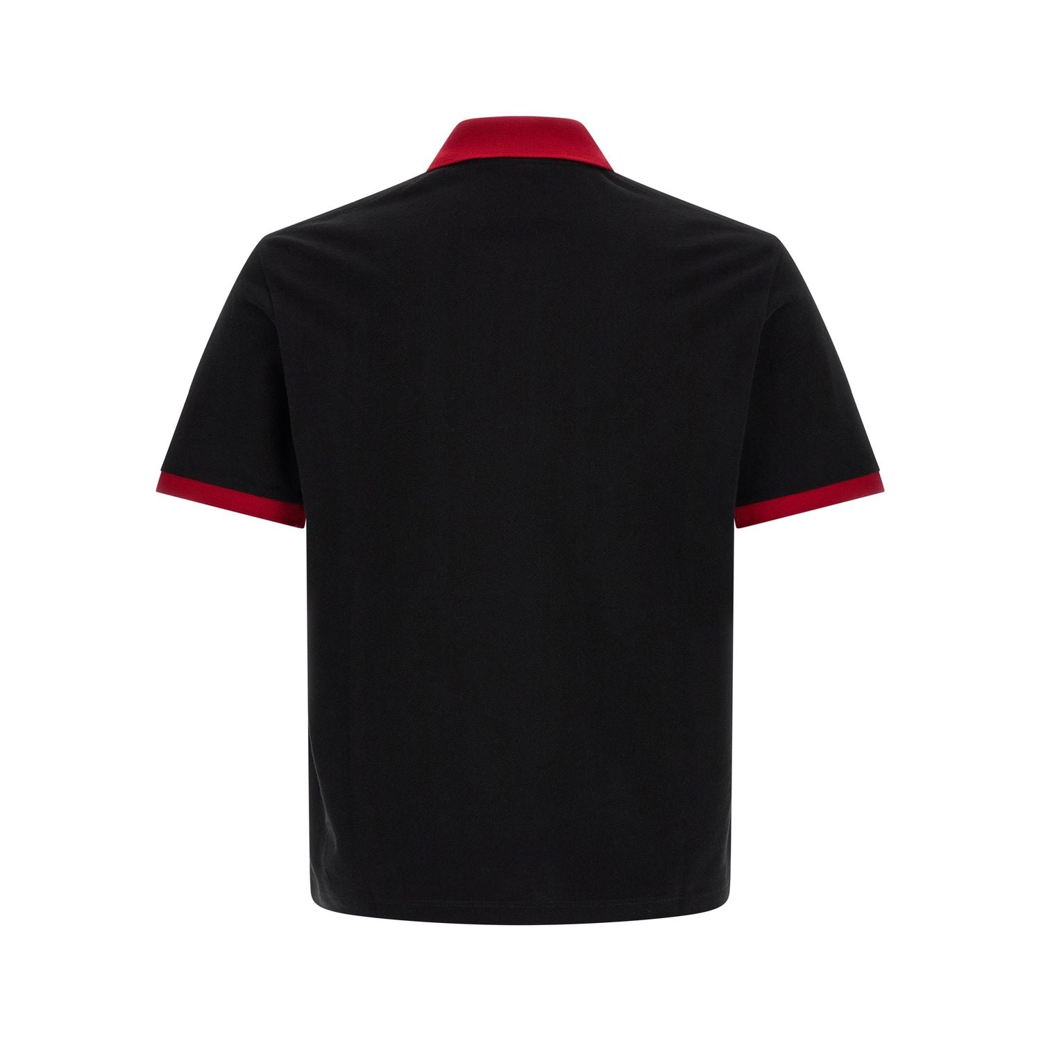 Versace Black Cotton Polo Shirt