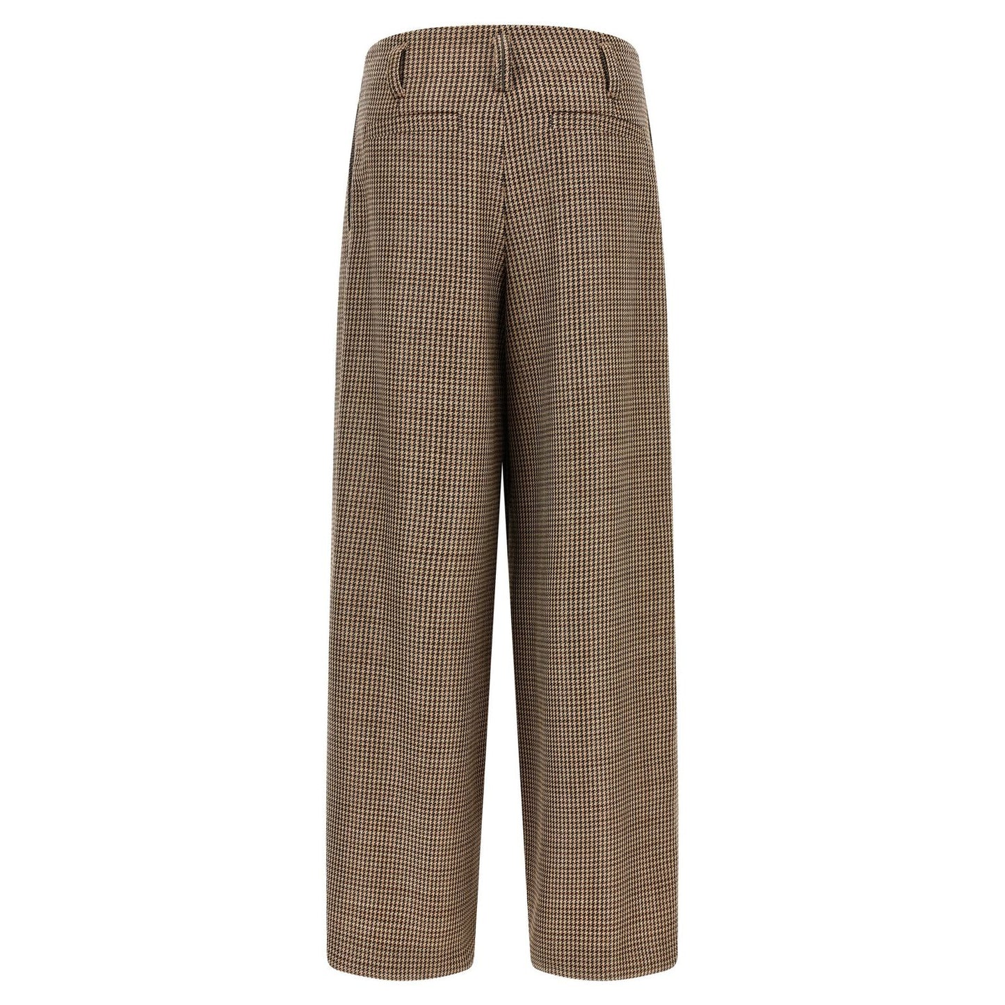 Brunello Cucinelli Brown Virgin Wool Flared Pants