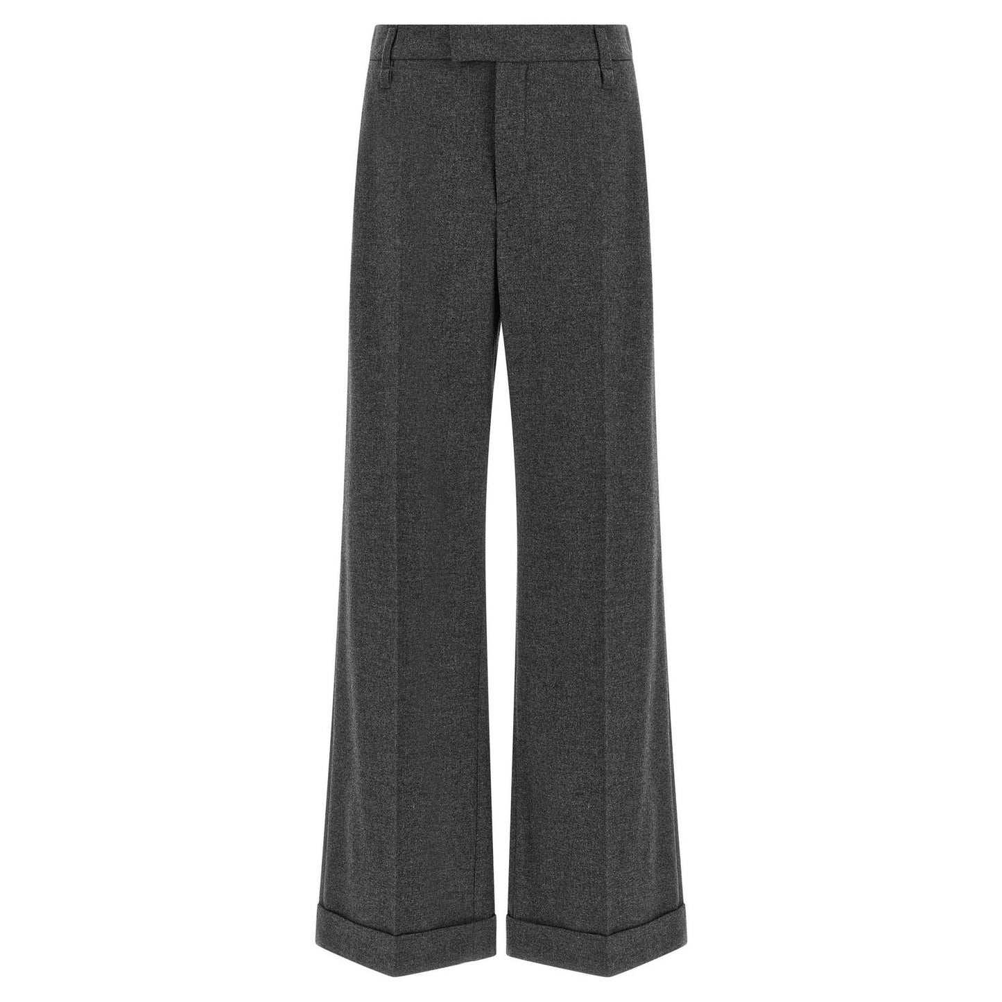 Brunello Cucinelli Gray Virgin Wool Casual Pants