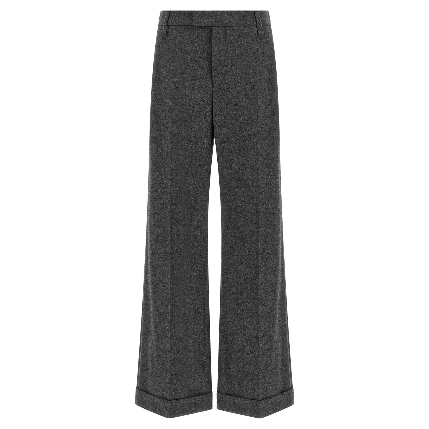 Brunello Cucinelli Gray Virgin Wool Casual Pants