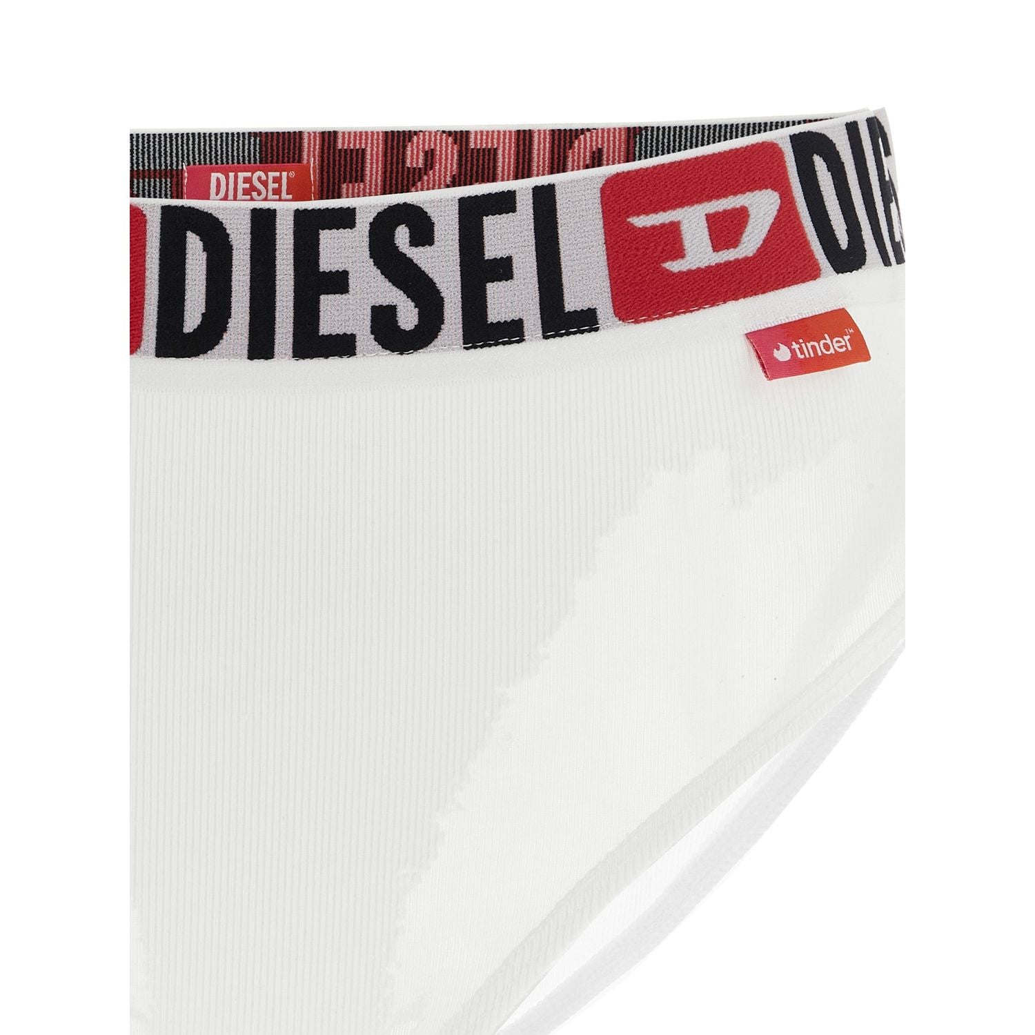 Diesel White Cotton Briefs
