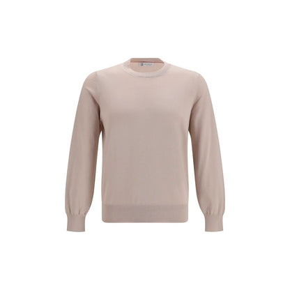 Brunello Cucinelli Beige Cotton Sweatshirt