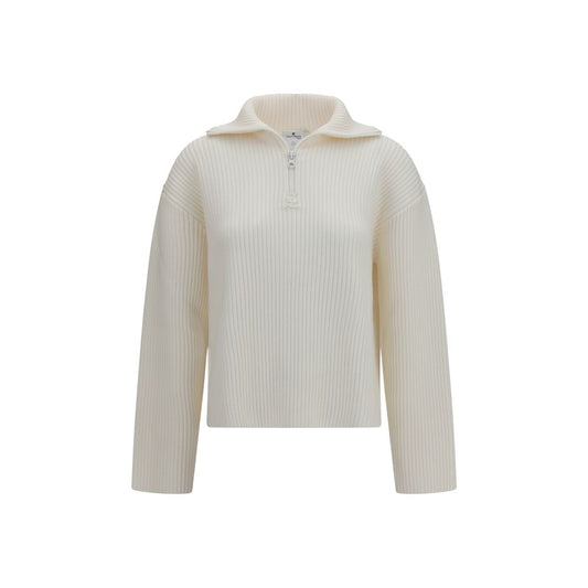Courrèges White Wool Oves Aries Sweatshirt
