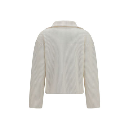 Courrèges White Wool Oves Aries Sweatshirt