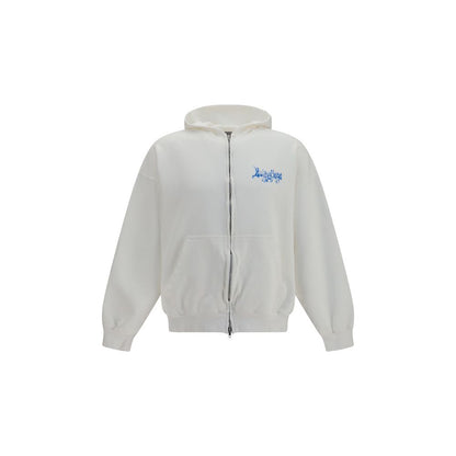 Balenciaga White Cotton Sweatshirt