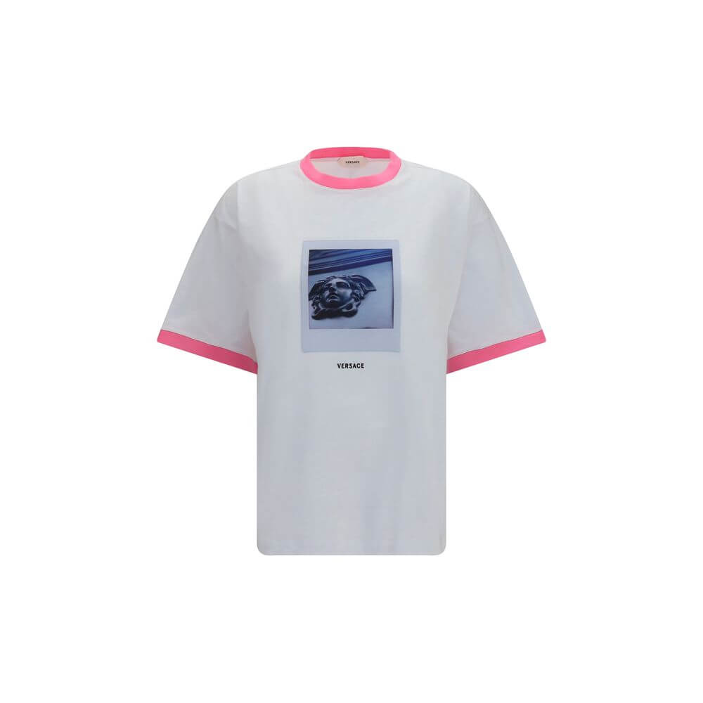 Versace White Cotton T-Shirt