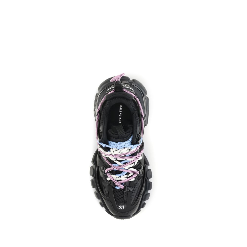 Balenciaga Black Polyester Athletic Sneakers