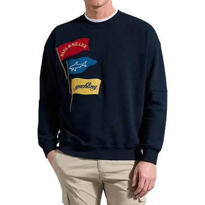 Paul & Shark Blue Cotton Sweatshirt
