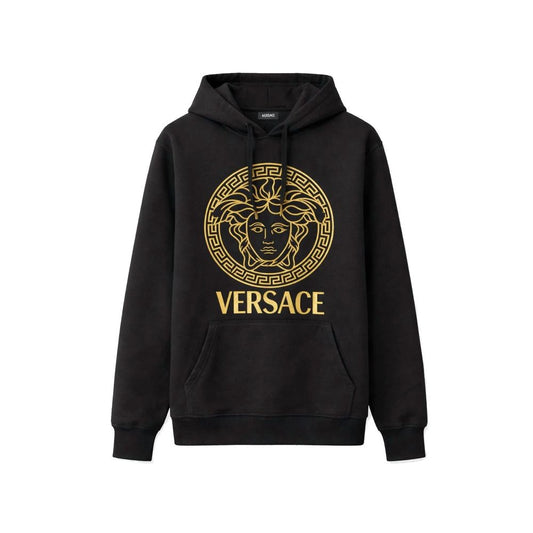 Versace Black Cotton Hoodie