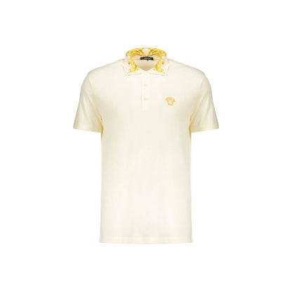 Versace Bicolor Cotton Polo Shirt