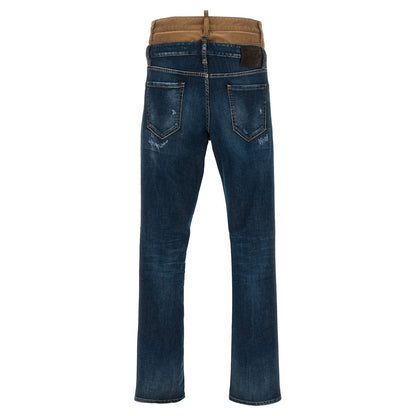 Dsquared² Blue Cotton Skinny Jeans