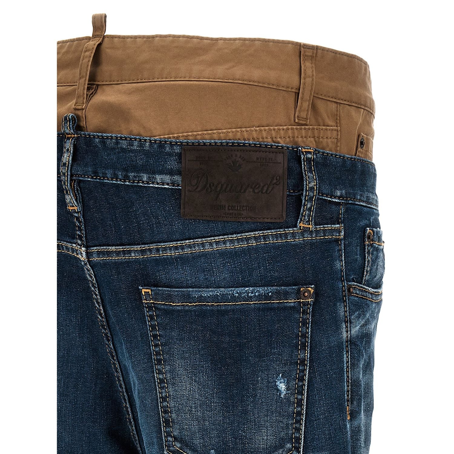 Dsquared² Blue Cotton Skinny Jeans