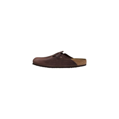 Birkenstock Brown Leather Clogs