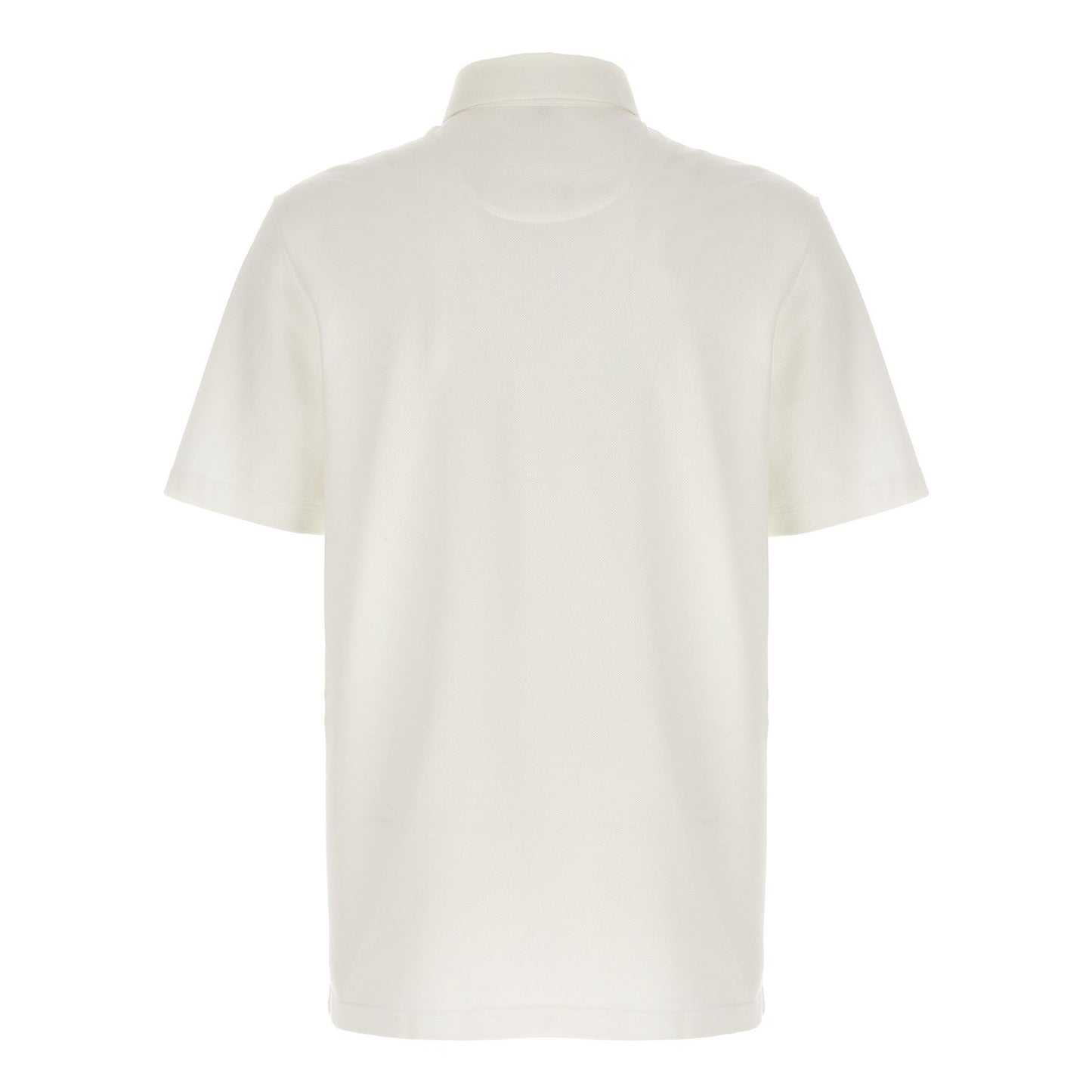 Brioni White Cotton Polo Shirt