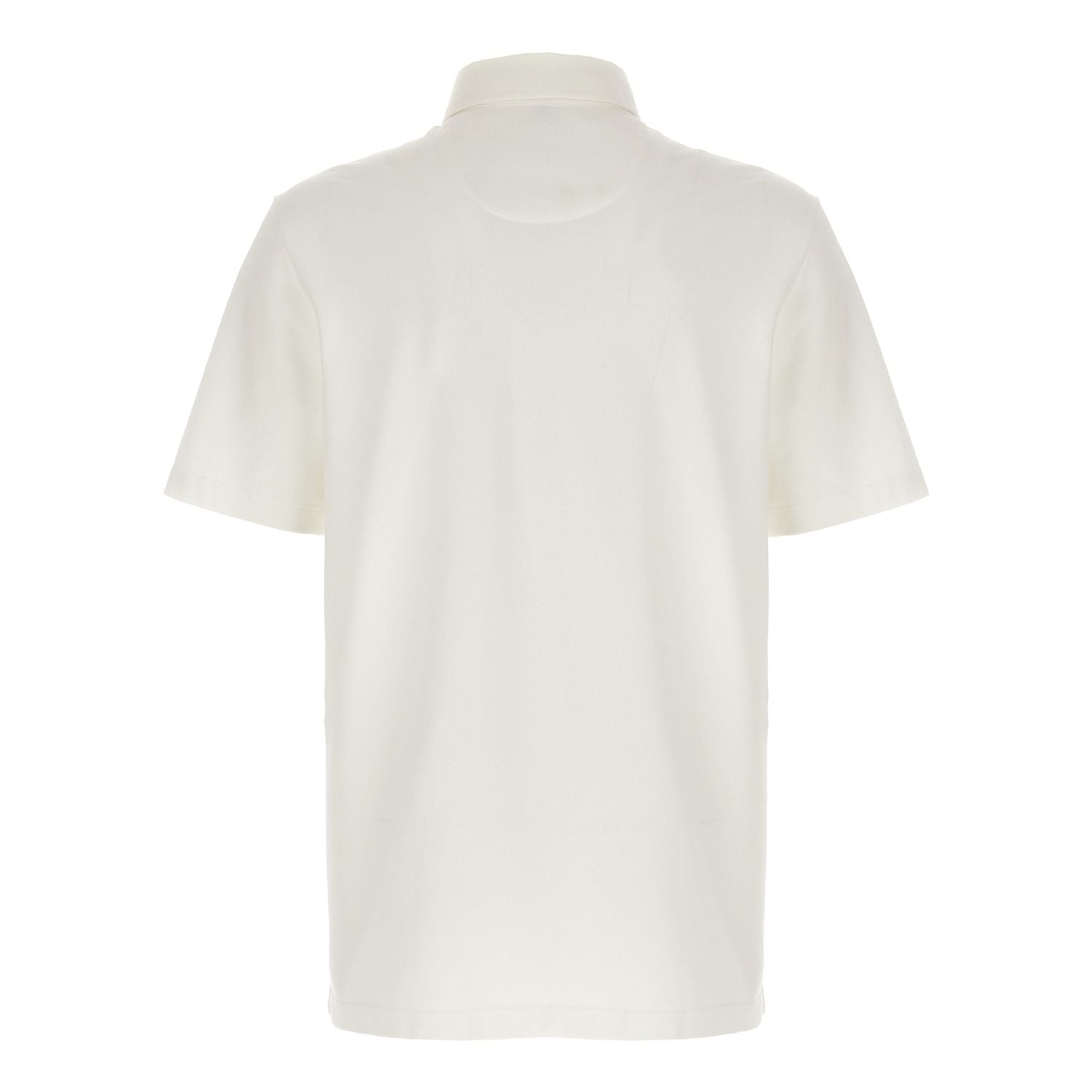Brioni White Cotton Polo Shirt