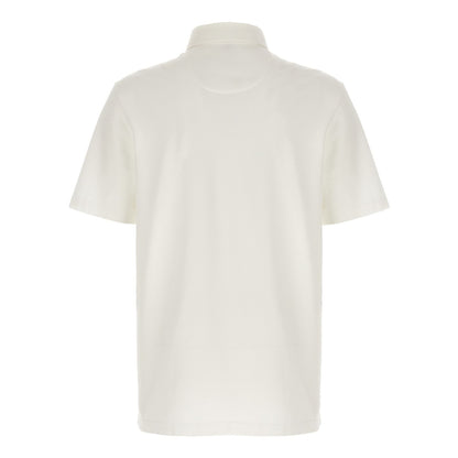 Brioni White Cotton Polo Shirt