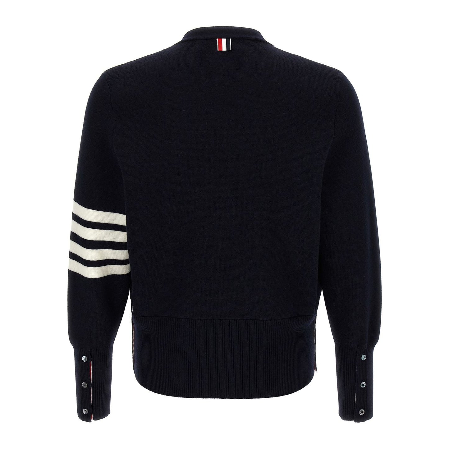 Thom Browne Blue Virgin Wool Cardigan