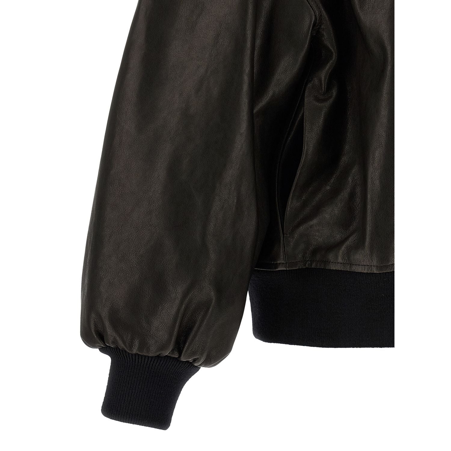 Khaite Black Lamb Leather Leather Jacket