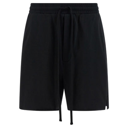 Thom Krom Black Cotton Bermuda Shorts
